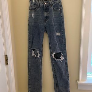 Pretty little thing dark blue denim jeans